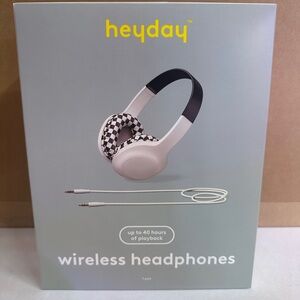 Heyday Wireless Headphones - Black and White Checkered